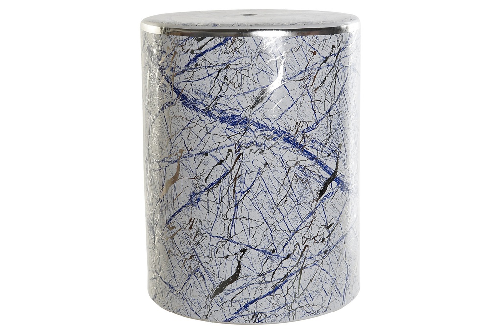 DECO LD-178650 TABLE AUXILIAIRE PORCELAINE 33,5X33,5X44 BLEU
