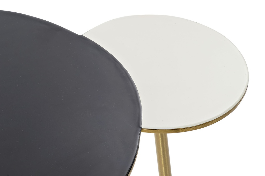 DECO MB-185799 TABLE AUXILIAIRE ALUMINIUM 67X50X37 DORÉ