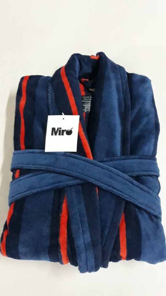 LL TM SORTIE DE BAIN RF03 RAY BLEU ORANGE VEL 100% CTN 600g