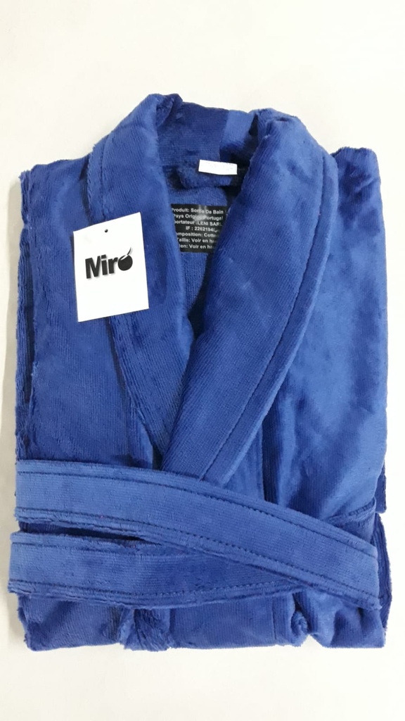 LL TM SORTIE DE BAIN RF09 BLEU VEL 100% CTN 600g