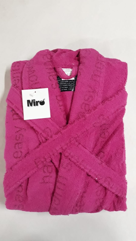 LL TM SORTIE DE BAIN RF32 ROSE FUSCHIA 100% CTN 500g