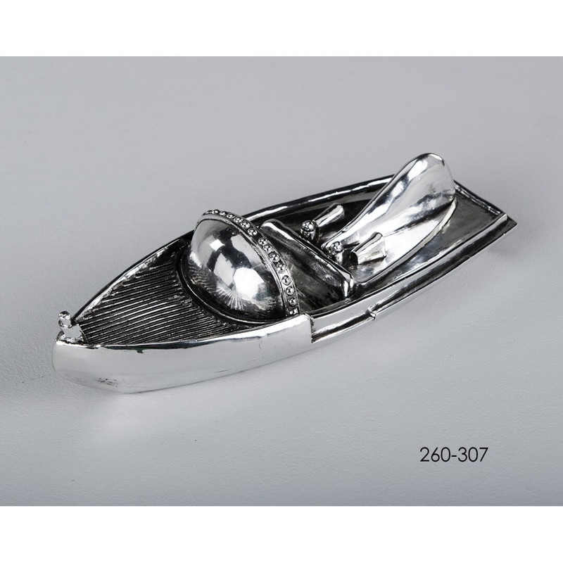 DECO 260-307 BATEAU ARGENTE 30*10*8 cm 