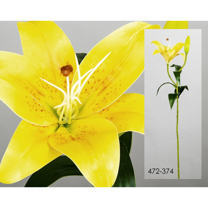 DECO 472-374 LILIUM JAUNE 70 cm