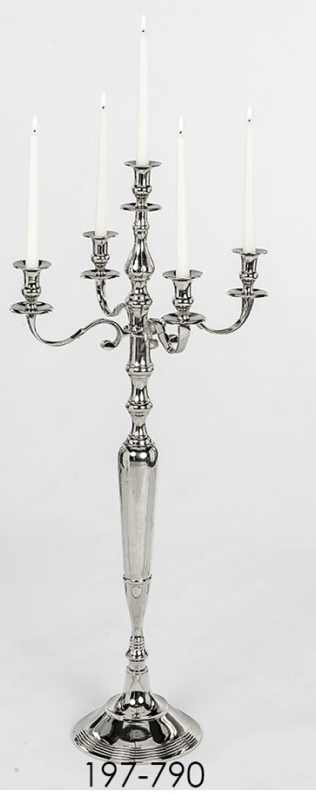 DECO 197-790 CHANDELIER METAL 5 BRAS CLASSIQUE 104 cm