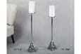 DECO 197-950 PORTE BOUGIE METAL MARSELLA NICKEL 73 cm