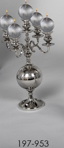 DECO 197-953 CHANDELIER METAL BALLS NICKEL 33*60 cm
