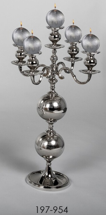 DECO 197-954 CHANDELIER METAL BALLS NICKEL 50*93 cm
