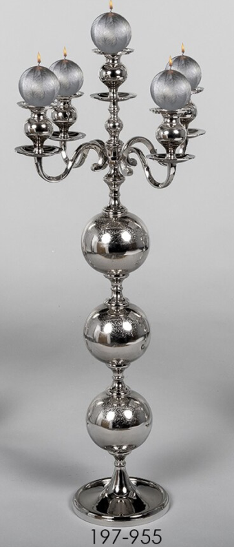 DECO 197-955 CHANDELIER METAL BALLS NICKEL 53*117 cm