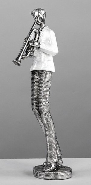 DECO 260-369 MUSICIEN NACAR/ARGENTE 23 cm 