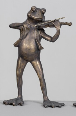 DECO 260-454 FIGURINE GRENOUILLE VIOLONISTE 26*16*42,5 cm 