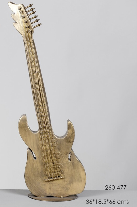 DECO 260-477 GUITARRE DOREE 36*18,5*66 cm