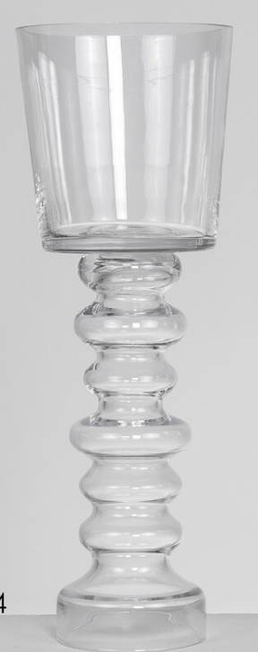 DECO 262-124 VASE CRISTAL ALICANTE 15*42,5 cm 