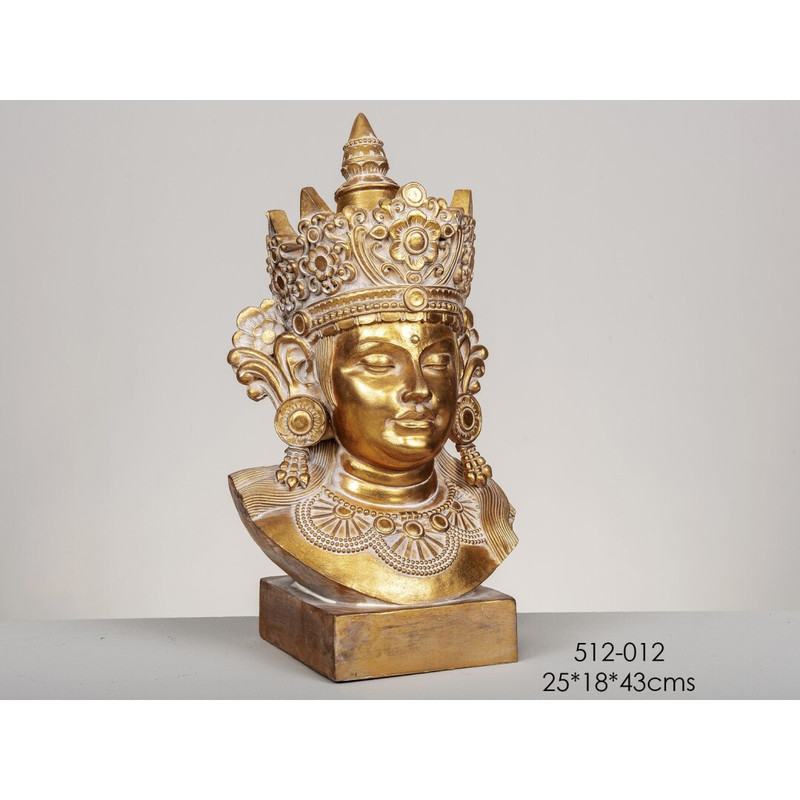 DECO 512-012 BUSTE GOOD BUDA DORE ANTIQUE 25*18*43cm