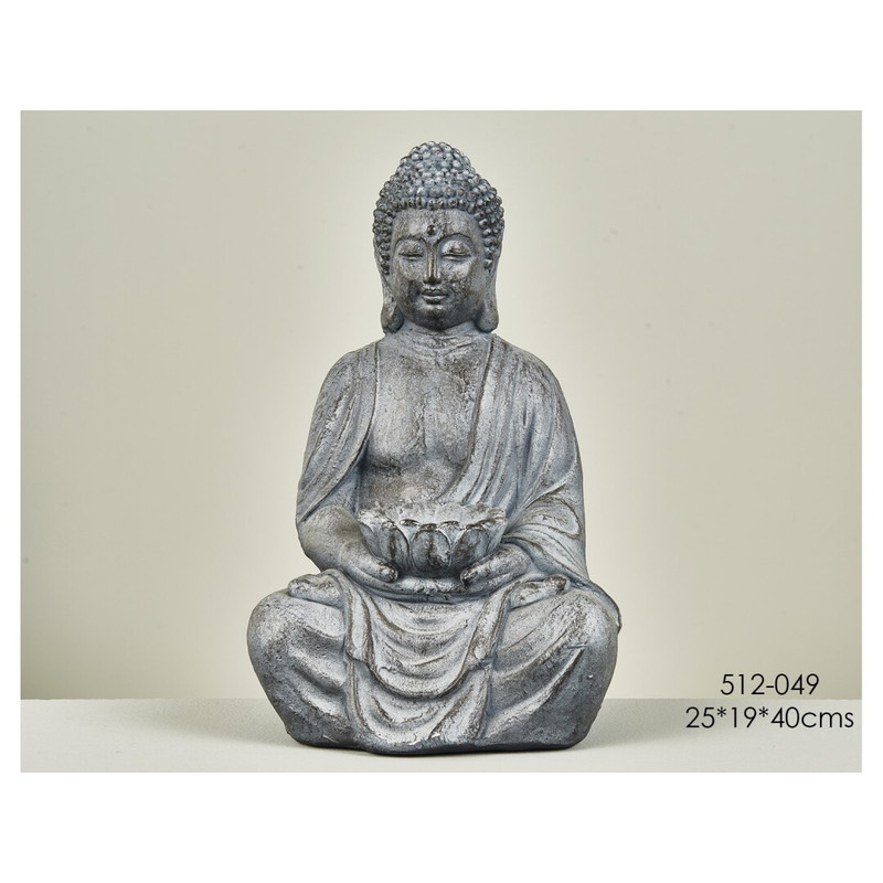 DECO 512-049 FIGURINE BUDA PIERRE 25*19*40 cm