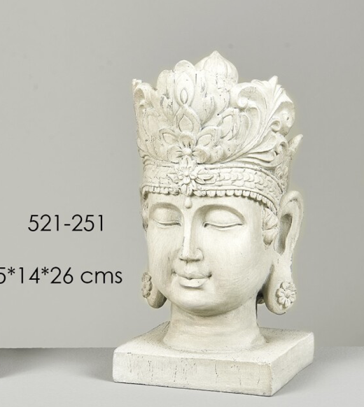 DECO 521-251 FIGURINE BUSTE BUDA 12,5*14*26 cm
