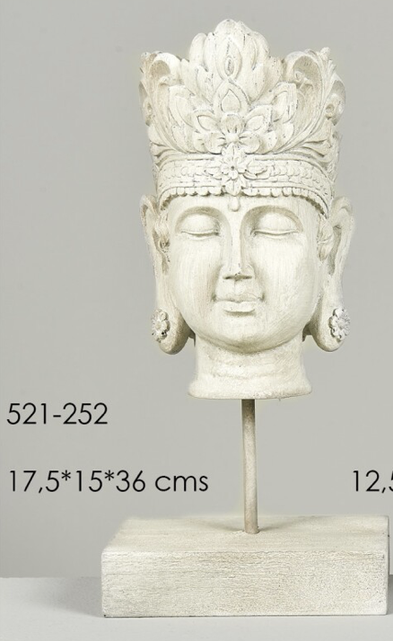 DECO 521-252 FIGURINE BUSTE BUDA 17,5*15*36 cm