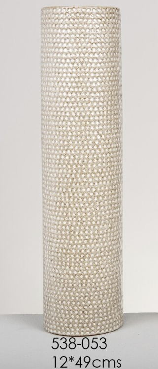 DECO 538-053 VASE CERAMIQUE MÁNCHESTER PIERRE 12*12*49 cm