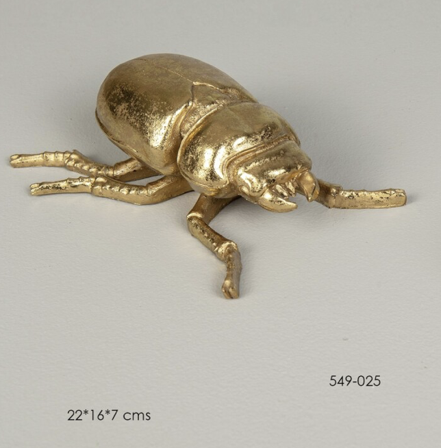DECO 549-025 SCARABEE DORE 22*16*7 cm
