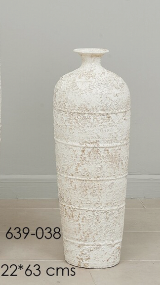 DECO 639-038 VASE CERAMIQUE TEXTURE 22*63 cm