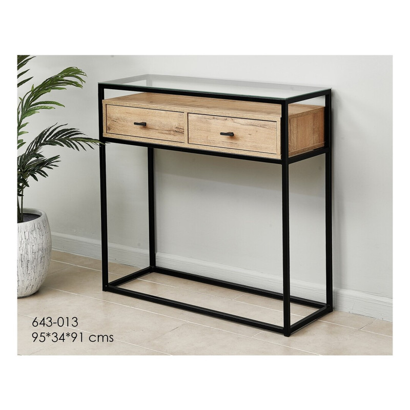 DECO 643-013 COMMODE AVEC TIROIR CYGNE NOIRE 95*34*91 cm