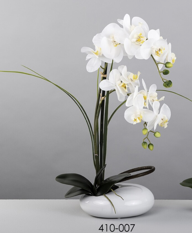 DECO 410-007 POT ORQUIDEE PHALAENOPSIS BLANCA 55 cm 