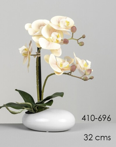 DECO 410-696 POT ORQUIDEE PHALAENOPSIS PECHE 32 cm