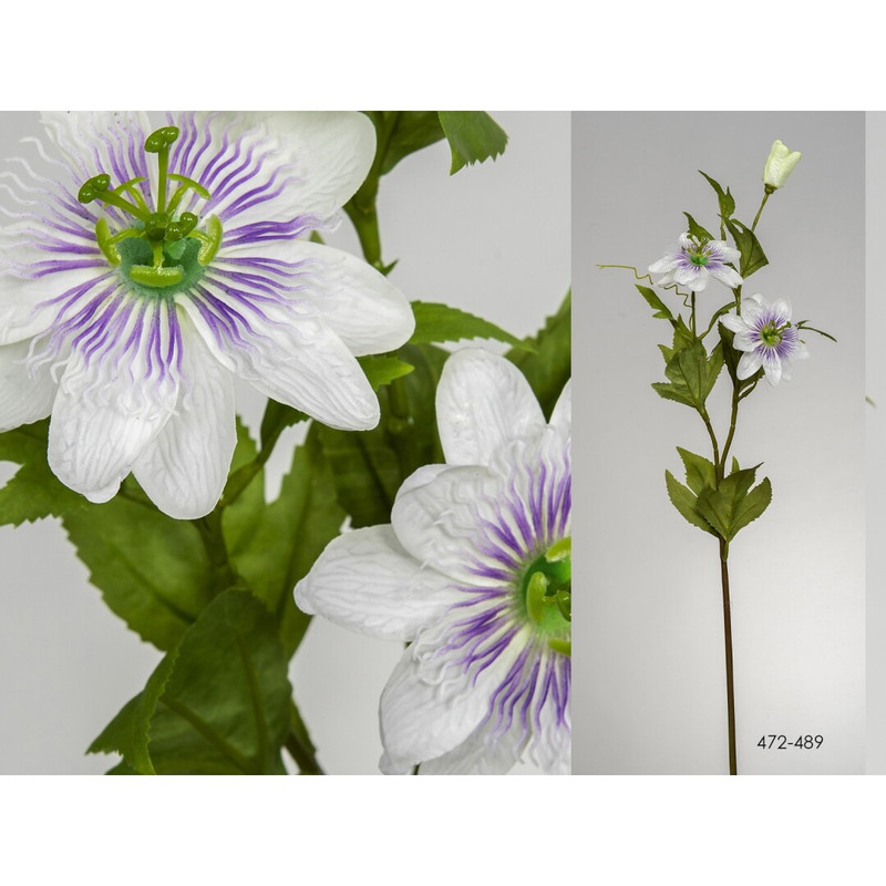 DECO 472-489 FLEUR PASSION BLANCHE 78 cm