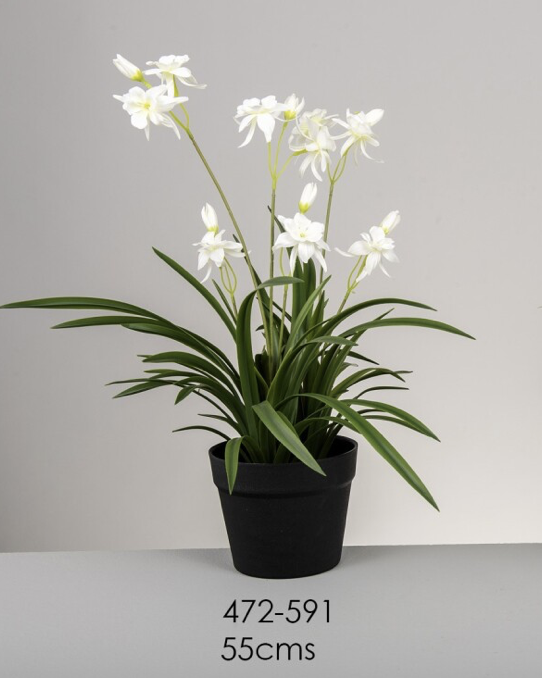 DECO 472-591 POT ORQUÍDEE BLANCHE 55 cm