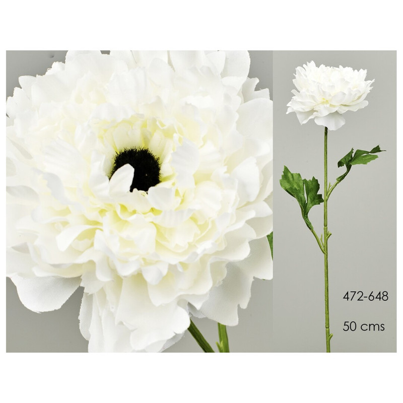 DECO 472-648 PIVOINE BLANCHE 50 cm