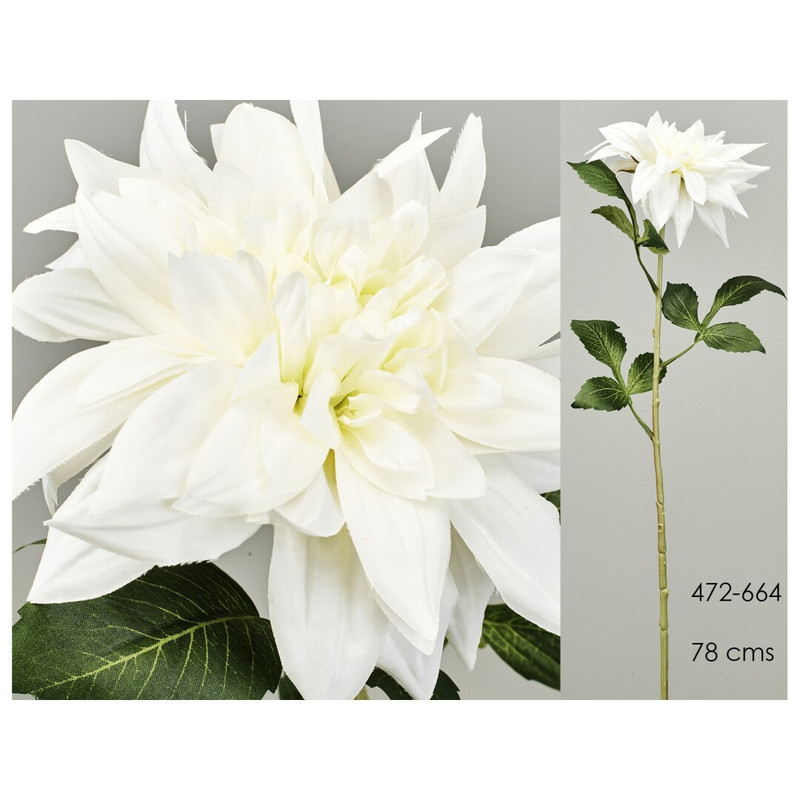 DECO 472-664 DAHLIA BLANCHE 78 cm