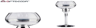DECO 56460 PORTE BOUGIE CRISTAL ARGENTE TRANSPARENT GRAND