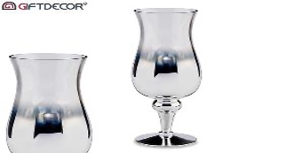 DECO 56465 PORTE BOUGIE CRISTAL ARGENTE TRANSPARENT