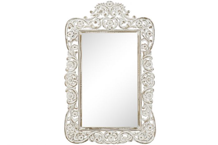 DECO ES-162266 MIROIR MANGO GLASS 69X2,5X112 DECAPE WHITE