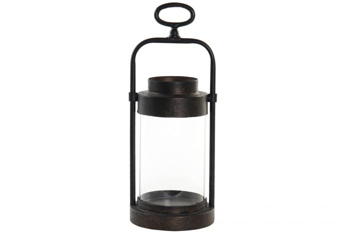 DECO PV-164826 CHANDELIER HOLDER METAL GLASS 15X15X39 DARK GRAY