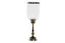 DECO PV-175022 CHANDELIER HOLDER ALUMINIUM GLASS 15X15X43 GOLDEN