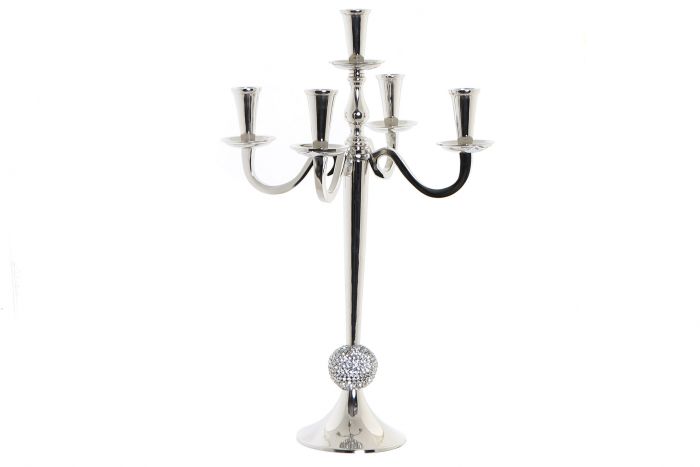 DECO PV-175025 CHANDELIER ALUMINIUM ACRYLIQUE 30X30X47 CHROME