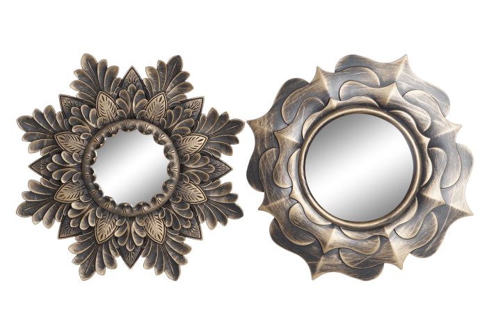 DECO ES-176308 MIROIR PP GLASS 39X2X39 2 MOD.