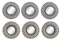 DECO ES-176311 MIROIR SET 3 PP MIROIR 25,5X2,5X25,5 AGED 2 MOD.
