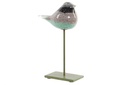 DECO FD-164638 FIGURE VERRE METAL 13X8X25 OISEAU