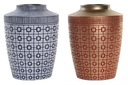 DECO LD-182205 VASE RÉSINE 18X18X25 ORIENTAL DORÉ 2 MOD.