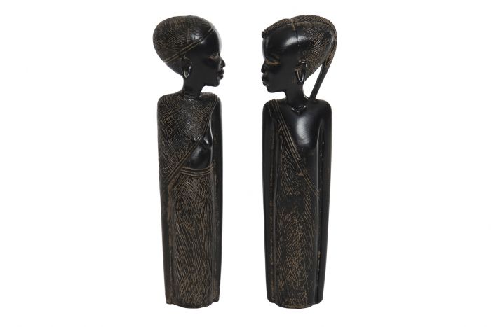 DECO RF-161172 FIGURE RÉSINE PIEDRRE 6X4X26 AFRICANE 2 MOD.