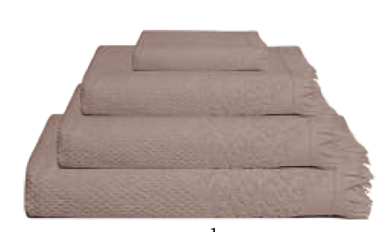 LL TL SERVIETTE JASMINE 70x140 ROSE 100% COTON