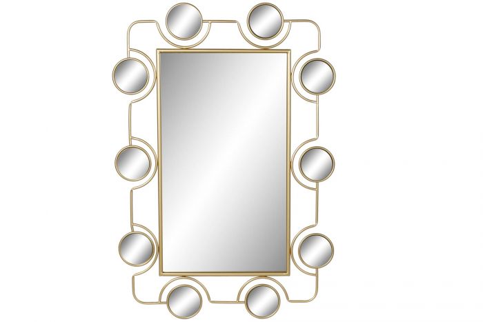 DECO MB-181219 MIROIR METAL PVC 70X2X100 DORE