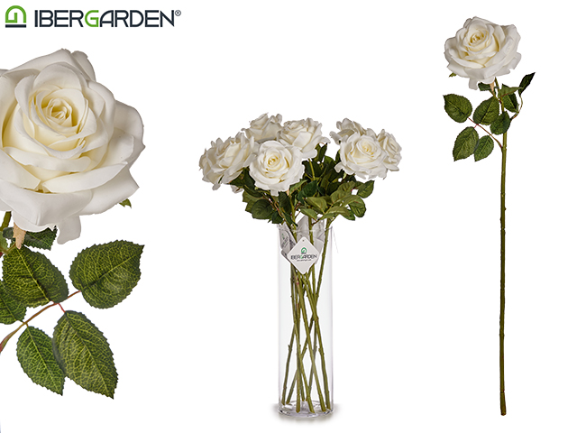 DECO 77042 BRANCHE ROSE BLANC