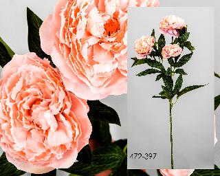 DECO 472-397 FLEUR PEONIA 3 FLEURES MAQUILLAGE  68CMS