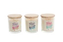 DECO VE-142753 BOUGIE PARFUM VERRE 8X9 COUVERCLE 3 MOD.