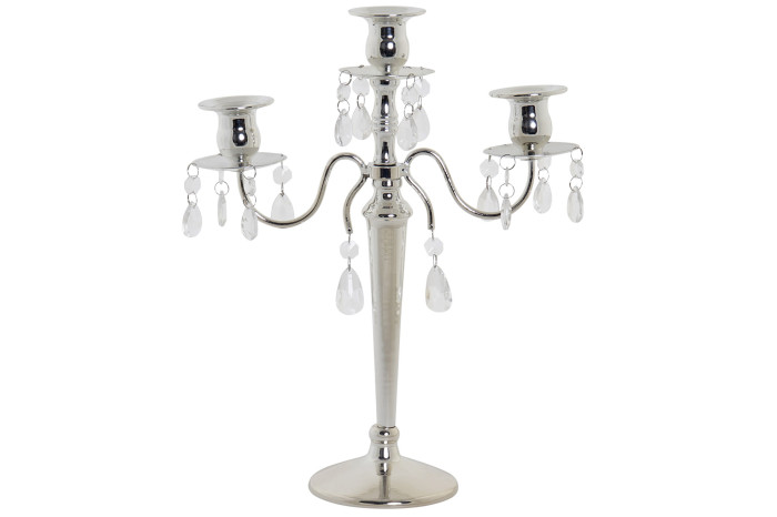 DECO PV-171341 CHANDELIER METAL ACRYLIC 28X11X37 SILVER