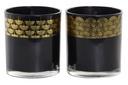 DECO VE-171409 BOUGIE VERRE CIRE 8X8X9 2 MOD.