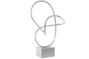 DECO FD-163162 DECORATION METAL 27X12X46 ABSTRACT SILVER