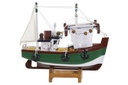 DECO LM-172139 BATEAU BOIS 16X5X15 GREEN